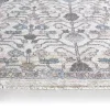 Tapete Alondra Enrejado Floral en Azul y Dorado
