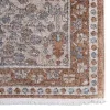 Tapete Alondra Floral Tradicional en Azul y Taupe