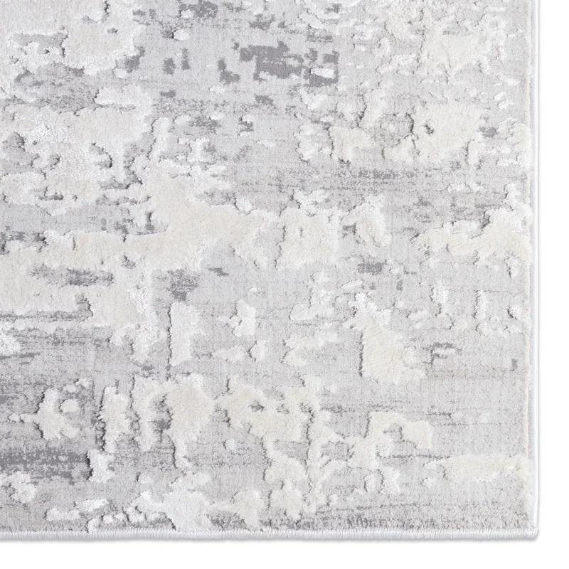 Tapete Anfiteatro Abstracciones Geométricas en Gris y Dorado