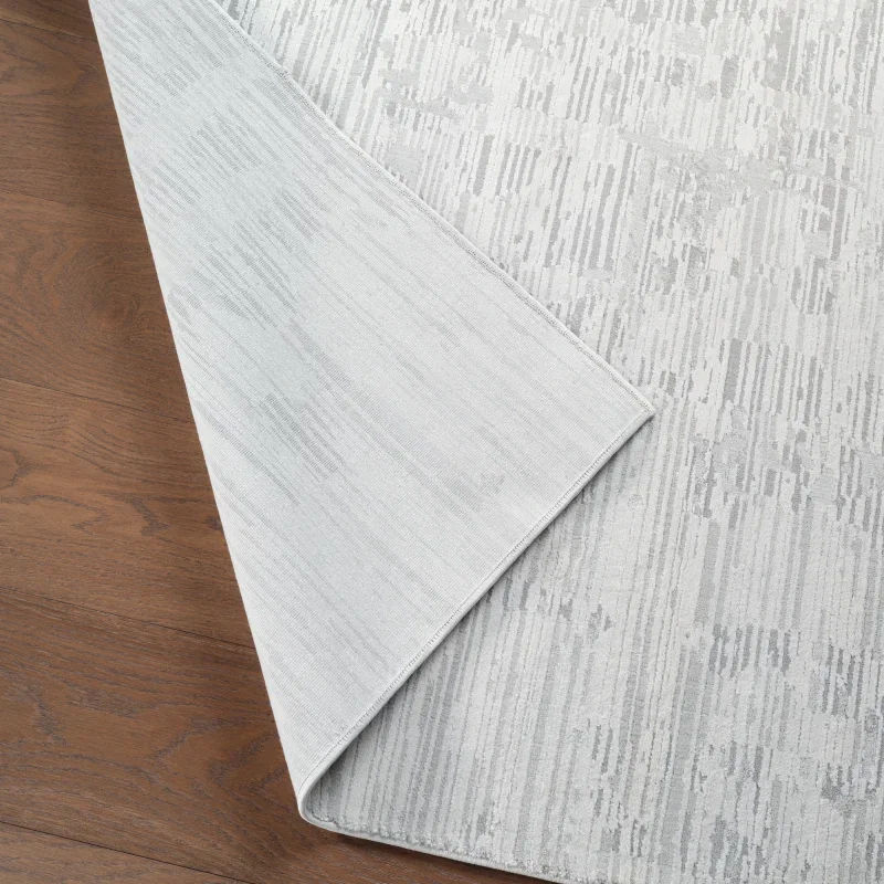 Tapete Anfiteatro de Líneas Abstractas en Gris y Blanco