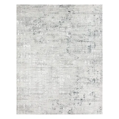 Tapete Anfiteatro de Moteado Abstracto en Gris y Blanco