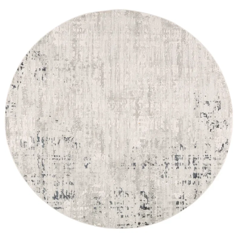 Tapete Anfiteatro de Moteado Abstracto en Gris y Blanco