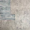 Tapete Anfiteatro Líneas Abstractas Grabadas en Gris Natural