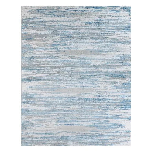 Tapete Anfiteatro Manchas Abstractas en Azul y Blanco