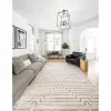 Tapete Anna de Lineas Blanco y Plata