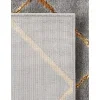 Tapete Anna Enrejado Gris y Oro