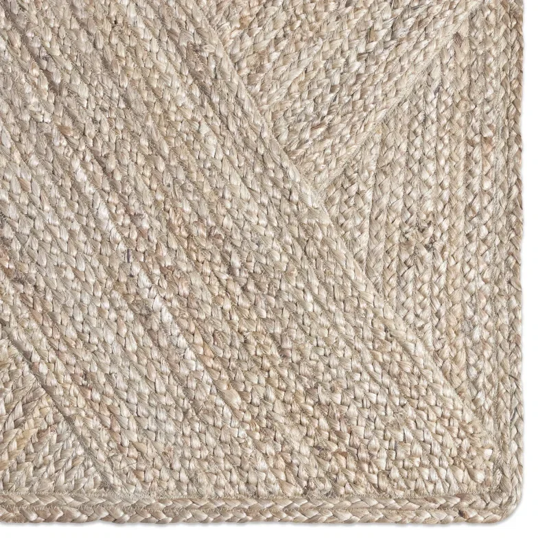 Tapete Antillas Tejido Diagonal en Beige