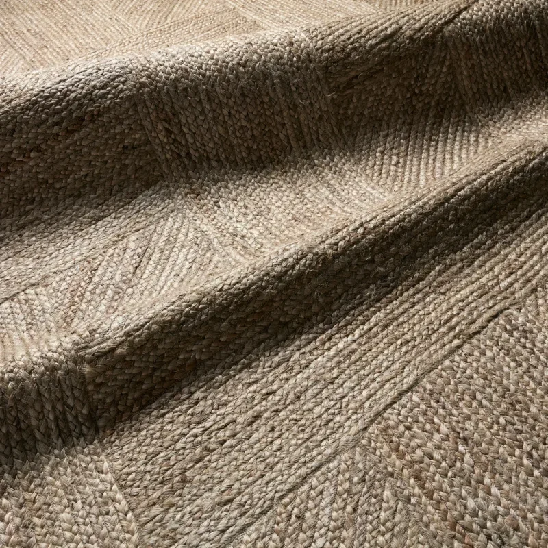 Tapete Antillas Tejido Diagonal en Beige
