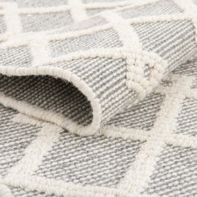 Tapete Atelier Rombos Encadenados en Gris, detalle 5