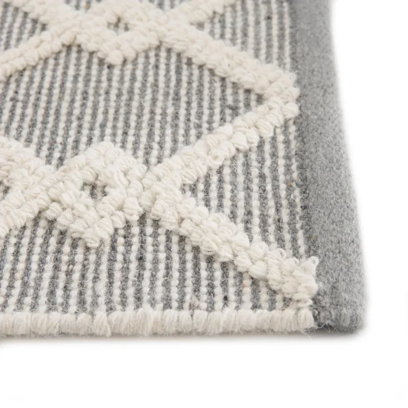 Tapete Atelier Rombos Encadenados en Gris, detalle 7