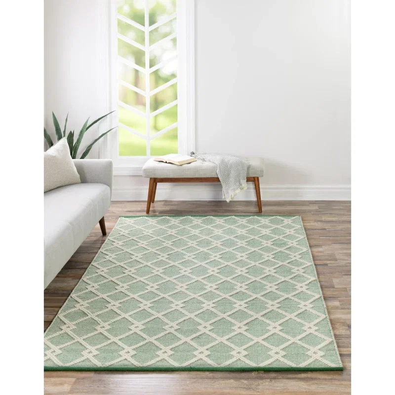 atelier geometrico en verde menta