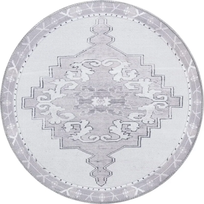 atemporal medallon en blanco y gris