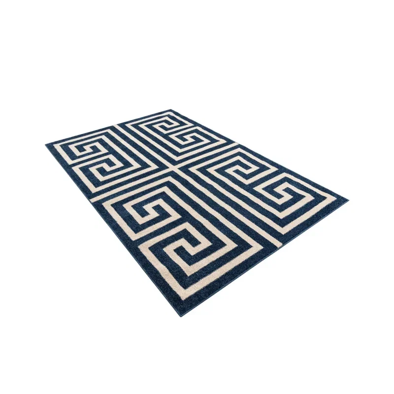atenas geometrico en azul marino