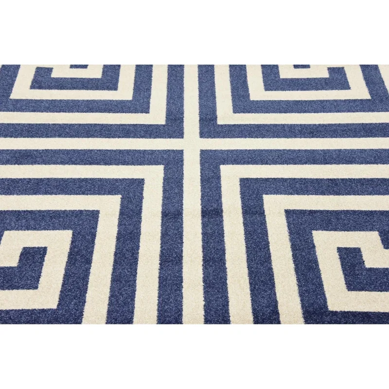 atenas geometrico en azul marino