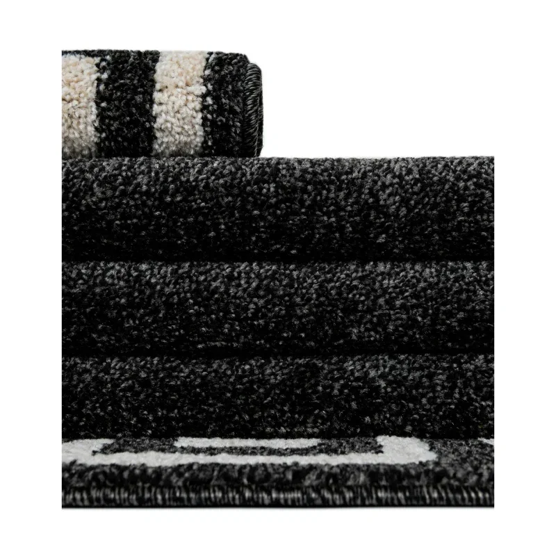 atenas geometrico en gris carbon