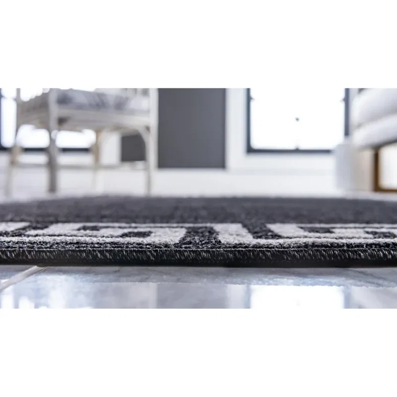 atenas geometrico en gris carbon