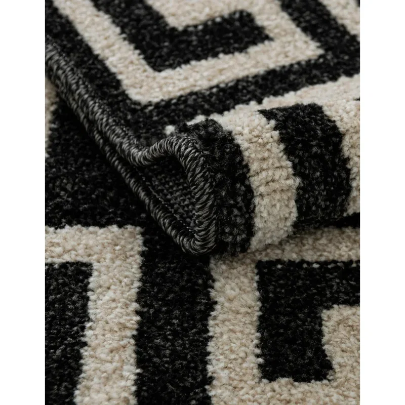 atenas geometrico en gris carbon