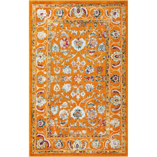 aurelios floral en naranja