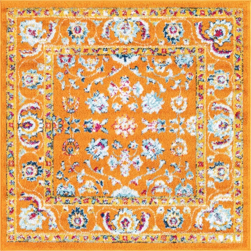 aurelios floral en naranja