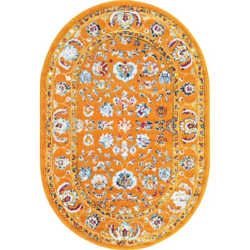 aurelios floral en naranja