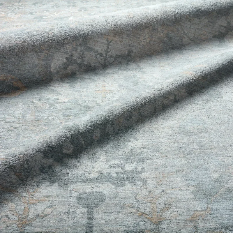 Tapete Balada Ornamental Vintage en Gris Natural