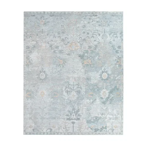 Tapete Balada Ornamental Vintage en Gris Natural