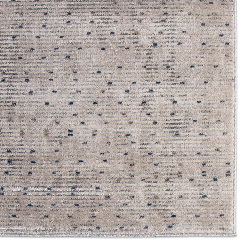 Tapete Bombay Puntos Geométricos en Gris Natural