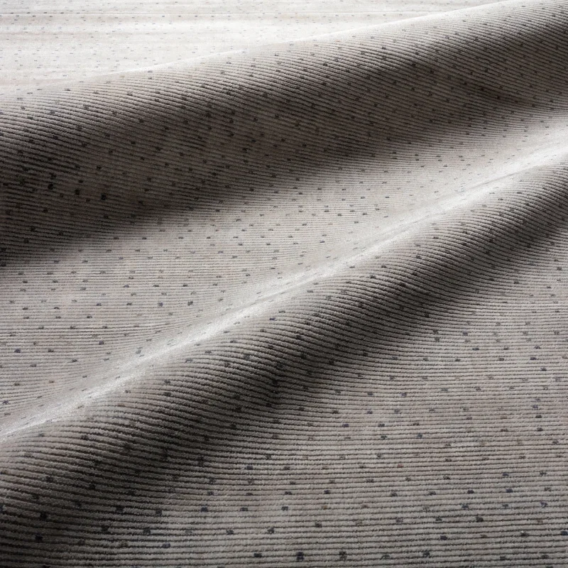 Tapete Bombay Puntos Geométricos en Gris Natural