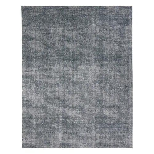 Tapete Bombay Puntos Texturados en Azul y Gris