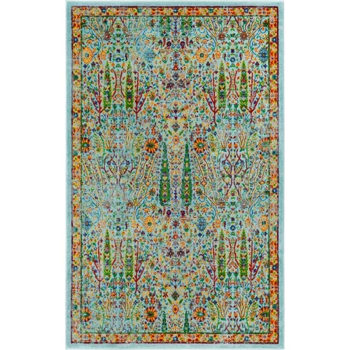 califa floral en aqua