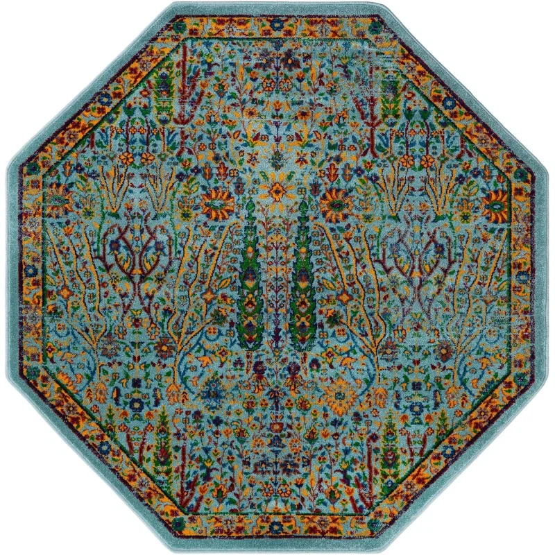 califa floral en aqua