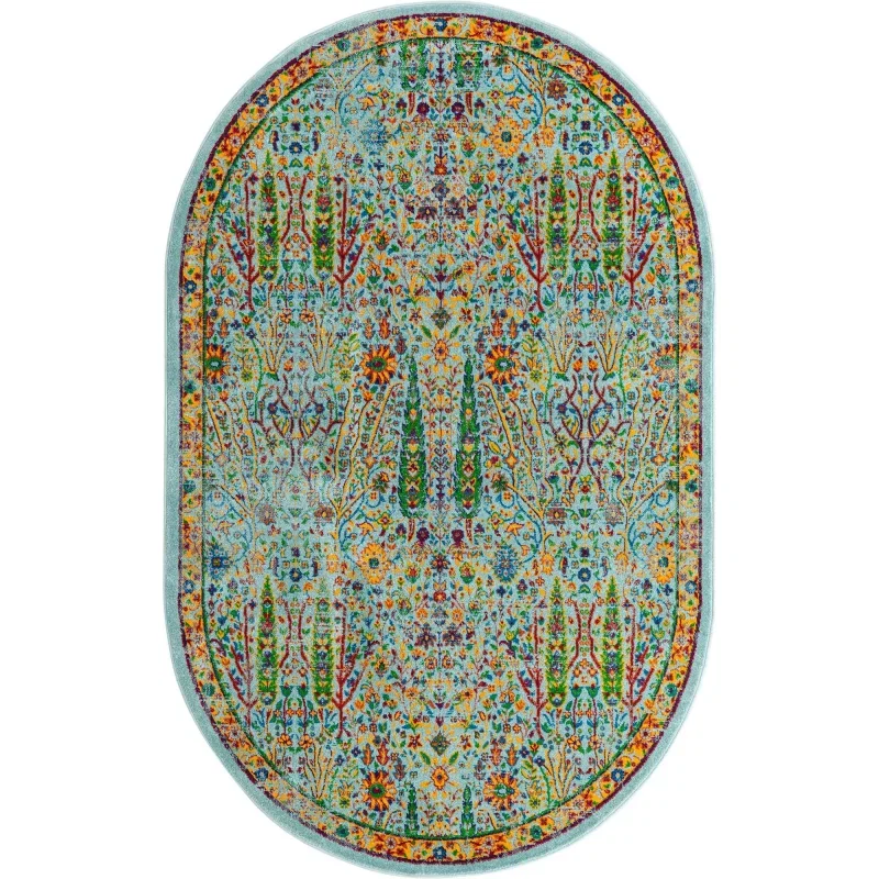 califa floral en aqua