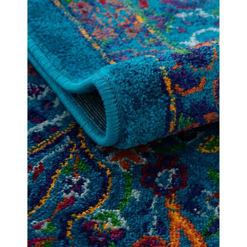 califa floral en azul marino