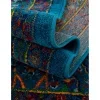 califa floral en azul marino