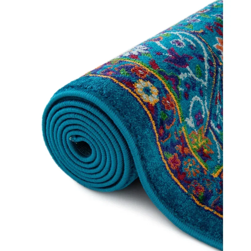 califa floral en azul marino