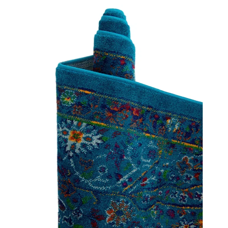 califa floral en azul marino