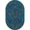 califa floral en azul marino