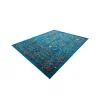 califa floral en azul marino