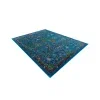 califa floral en azul marino