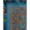 califa floral en azul marino