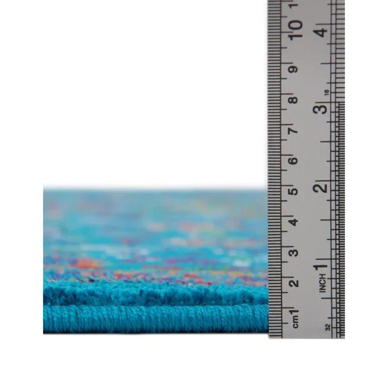 califa floral en azul marino