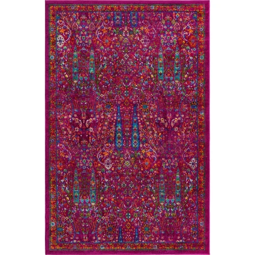 califa floral en rosa