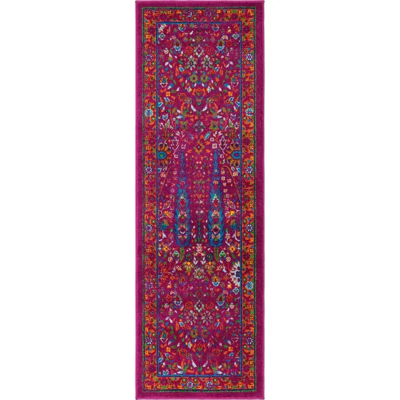 califa floral en rosa