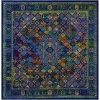 califa geometrico en azul marino