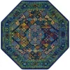 califa geometrico en azul marino