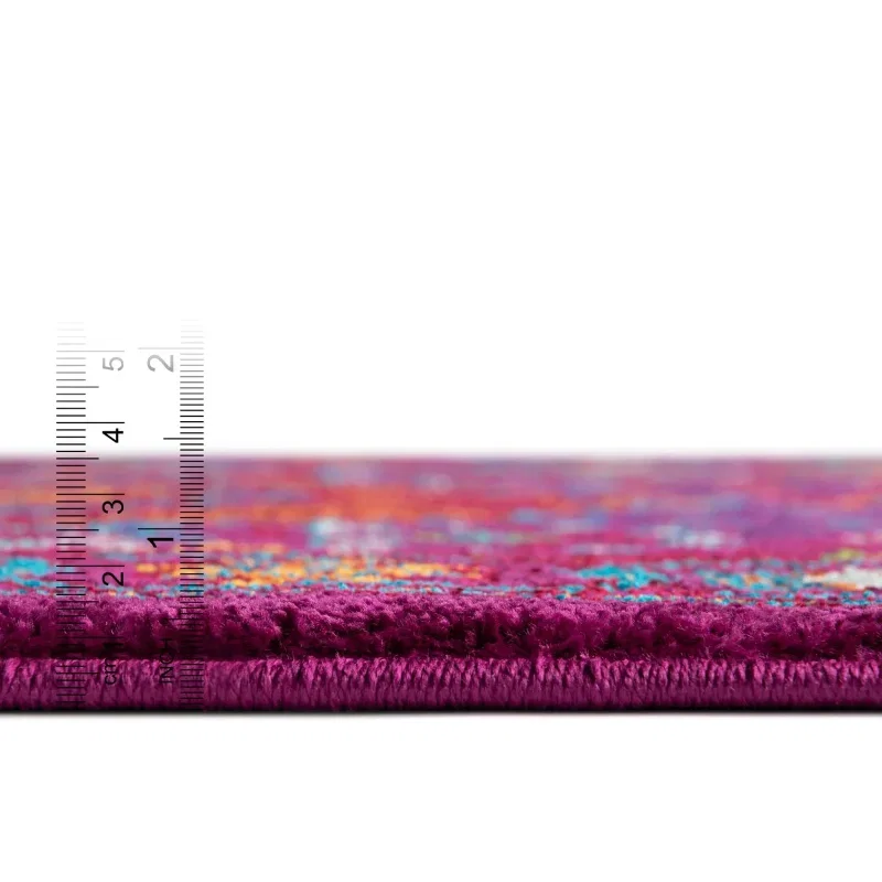 califa geometrico en fucsia
