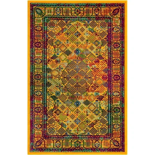 califa geometrico en multicolor