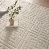 Tapete Cantera Baldosa Moderna en Blanco