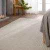 Tapete Cantera Rectángulo Alto-Bajo en Blanco