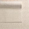 Tapete Cantera Rectángulo Alto-Bajo en Blanco